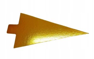 Bankietówki trójkątne podkładki pod monoporcje 15x7 cm złoto-czarne 200 szt