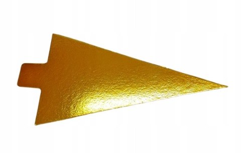 Bankietówki trójkątne podkładki pod monoporcje 15x7 cm złoto-czarne 200 szt
