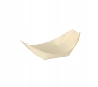 Miseczki drewniane fingerfood PAPSTAR pure łódki 8,5 x 5,5 cm ekologiczne 50 szt