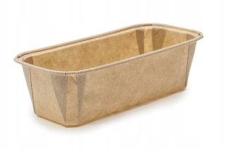 Foremki papierowe do pieczenia 20 x 7cm brązowe KRAFT PLUMPY 50 sztuk