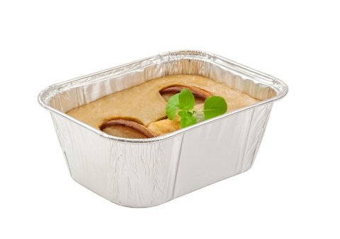 Foremki aluminiowe do pieczenia 11 x 8 cm formy małe na pasztet ciasto 250 ml 100 szt
