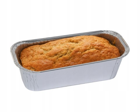 Foremki aluminiowe do pieczenia 20 x 8 cm R61G formy podłużne 600ml, 100 szt