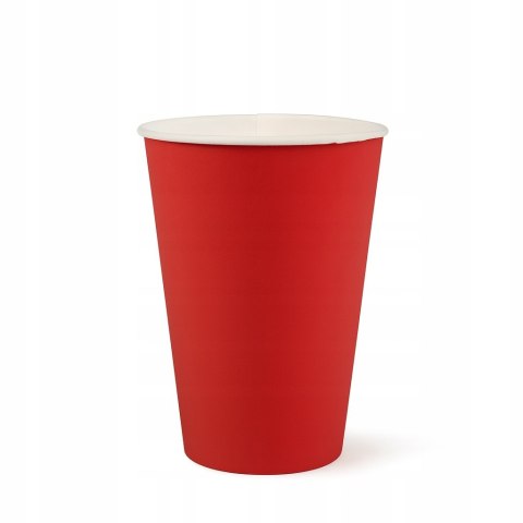 KUBKI papierowe CZERWONE kubeczki jednorazowe 200ml Ø 7cm 20 sztuk