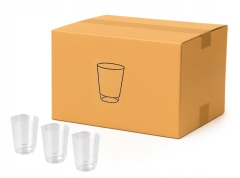 Kieliszki plastikowe 40ml PS przezroczyste REUSE 2000 szt [40x50szt]