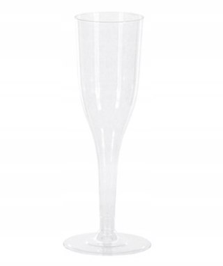 Kieliszki plastikowe do szampana proseco 100ml REUSE 8 sztuk