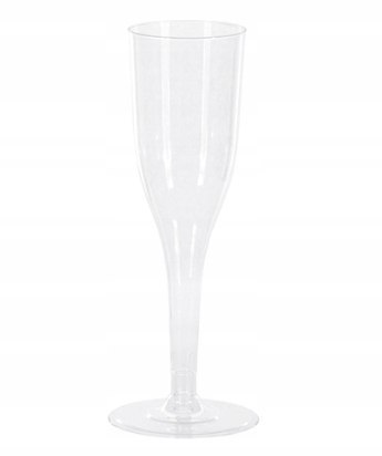 Kieliszki plastikowe do szampana proseco 100ml REUSE 8 sztuk