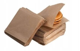 Koperty na burgery powlekane papierowe brązowe rożki KRAFT 15x16cm 250 sztuk