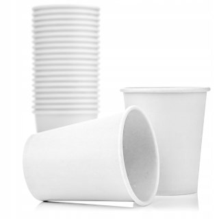 Kubki papierowe do kawy espresso 100 ml ⌀ 6,2cm białe 100 sztuk