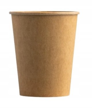 Kubki papierowe do kawy herbaty gorącego brązowe KRAFT 250ml 50 szt