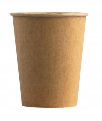Kubki papierowe do kawy herbaty gorącego brązowe KRAFT 250ml 50 szt