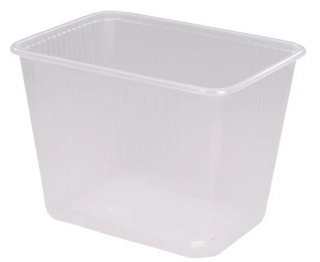 POJEMNIKI plastikowe gastronomiczne prostokątne wielorazowe 2000ml 50 sztuk