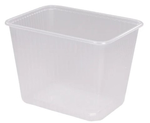 POJEMNIKI plastikowe gastronomiczne prostokątne wielorazowe 2000ml 50 sztuk