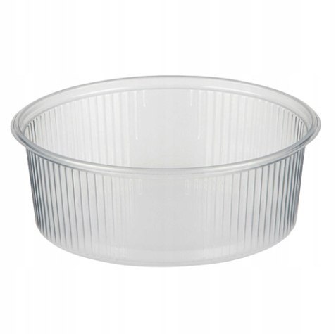 POJEMNIKI plastikowe okrągłe przezroczyste + pokrywki 150ml REUSE 100sztuk
