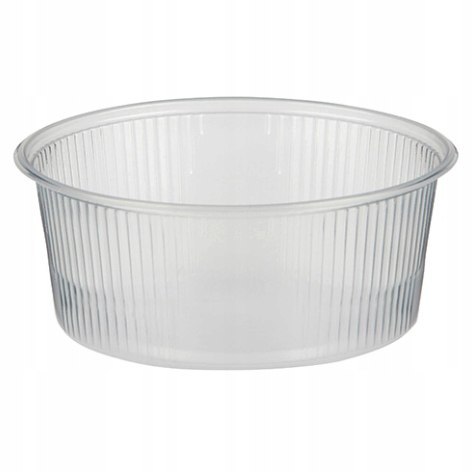 POJEMNIKI plastikowe okrągłe przezroczyste + pokrywki 200ml REUSE 100sztuk