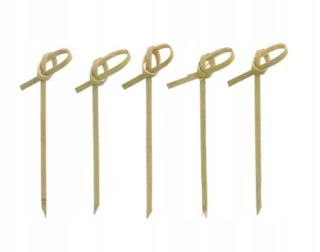 Patyczki do przekąsek koreczków wykałaczki pikery KNOT bambus 6 cm 250 sztuk