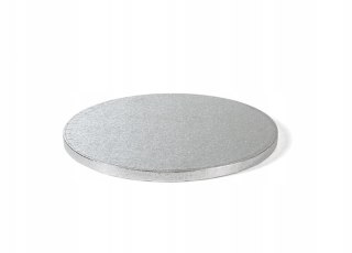 Podkład pod tort srebrny okrągły ⌀ 20 cm x 1,2 gruby DECORA 1szt.
