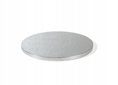 Podkład pod tort srebrny okrągły ⌀ 20 cm x 1,2 gruby DECORA 1szt.