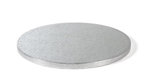 Podkład pod tort srebrny okrągły ⌀ 22 cm x 1,2 gruby DECORA 1szt.