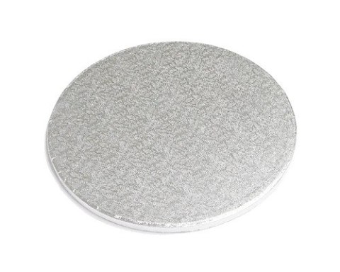 Podkład pod tort srebrny okrągły ⌀ 23 cm x 1,2 gruby DECORA 1szt.