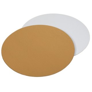 Podkłady pod tort Ø 20 cm biało złote krążki tortowe 2400 g/m² 25 szt.
