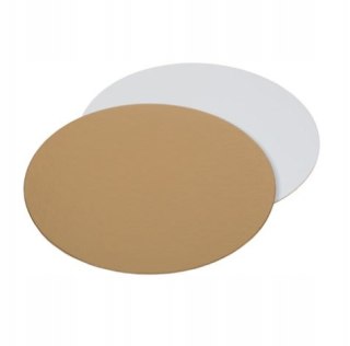 Podkłady pod tort Ø 30 cm biało złote krążki tortowe 1100 g/m² 50 sztuk