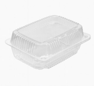 Pojemniki plastikowe na ciasto 21x15 x 7,5 cm zamykane przezroczyste 50 szt
