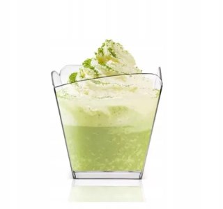 Pucharki do deserów WAVE 100 ml przezroczyste finger food pojemniki deserki 24 szt
