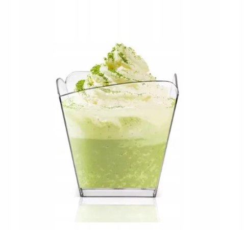 Pucharki do deserów WAVE 100 ml przezroczyste finger food pojemniki deserki 24 szt