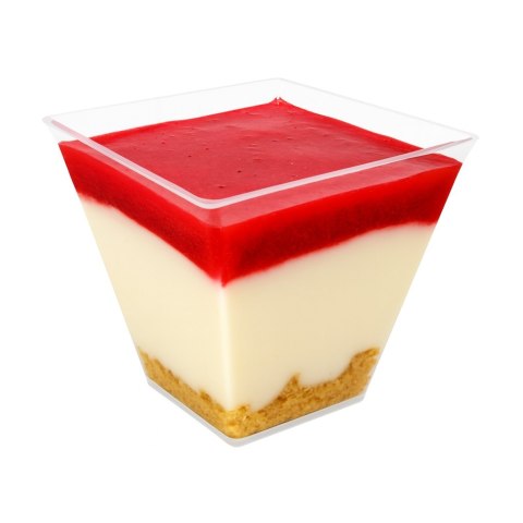 Pucharki na desery pojemniki na przekąski kubeczki PIRAMIDA 230ml 20 sztuk
