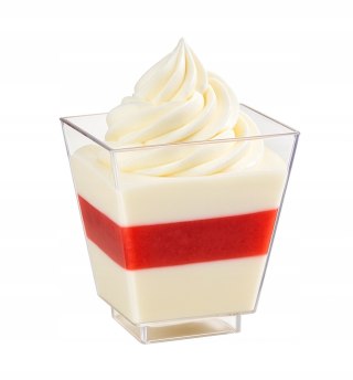 Pucharki na desery pojemniki na przekąski kubeczki QUADRIC 50ml 50 sztuk