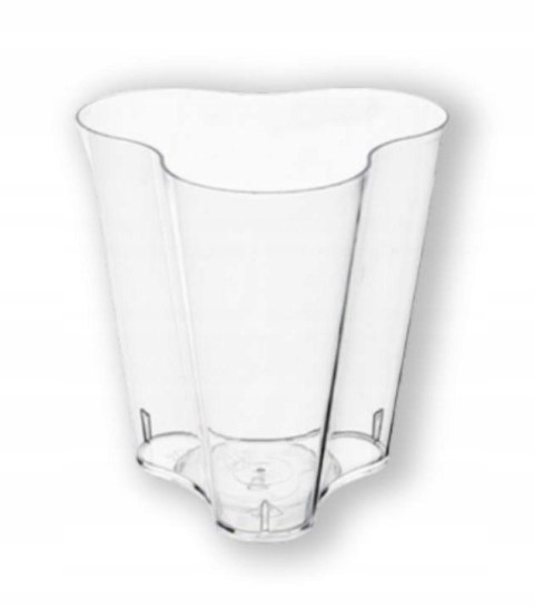Pucharki plastikowe do deserów FLOWER 120ml pojemniki wielorazowe 20 szt