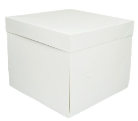 Pudełka na tort ciasto BIAŁE opakowanie karton wysokie 28x28x25 cm 5 sztuk
