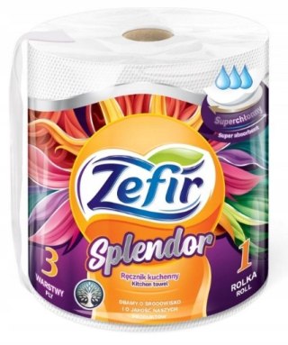 Ręcznik papierowy biały ZEFIR Splendor 60 metrów 3 warstwy