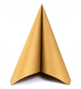 SERWETKI AIRLAID ZŁOTE FLIZELINOWE PREMIUM PAW GOLD 40x40cm 50 SZT