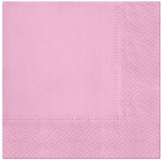 SERWETKI papierowe RÓŻOWE PAW DECOR 3-warstwy 33x33cm 20szt