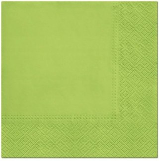 SERWETKI papierowe ZIELONE PAW DECOR jasny zielony 33x33cm 20 sztuk