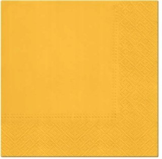 SERWETKI papierowe ŻÓŁTE PAW DECOR 33x33cm 3 warstwowe 20 sztuk