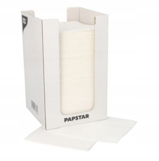 Serwetki BIAŁE koktajlowe w podajniku dozowniku dyspenserze 10x10cm 100szt
