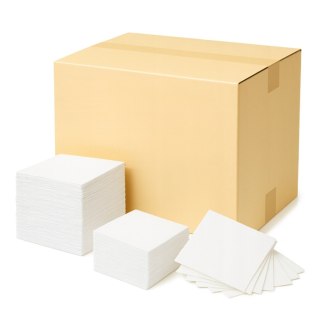 Serwetki barmańskie koktajlowe białe PAPSTAR 10x10cm 2000 szt [16x125 szt]