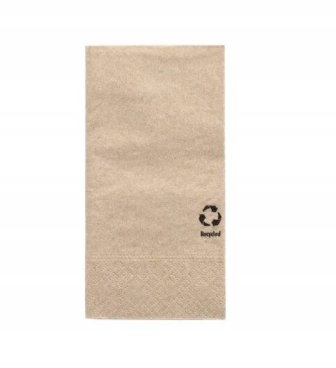 Serwetki papierowe podłużne KRAFT eko naturalne 33x33 w 1/8, 3w 100 szt