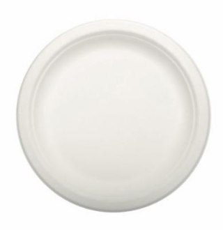 Talerze jednorazowe z trzciny cukrowej 18 cm bio 50 szt