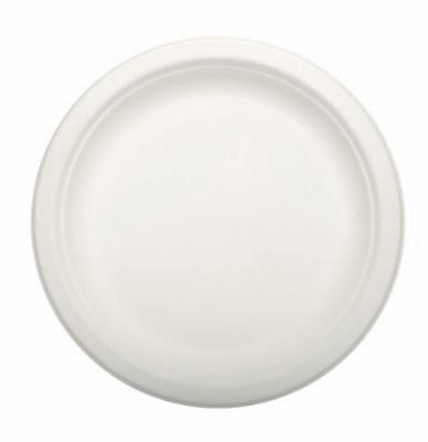 Talerze jednorazowe z trzciny cukrowej 18 cm bio 50 szt