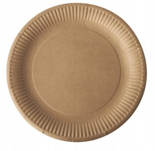 TALERZE papierowe PURE ekologiczne kraft 23cm 50 szt
