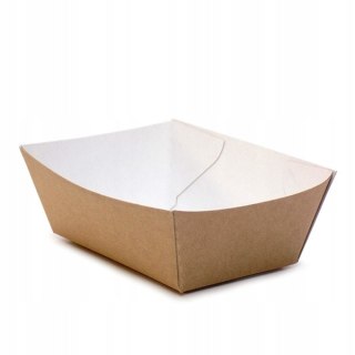 Tacki papierowe na frytki pojemniki łódki 12 x 6 x 3,7 cm 90 sztuk