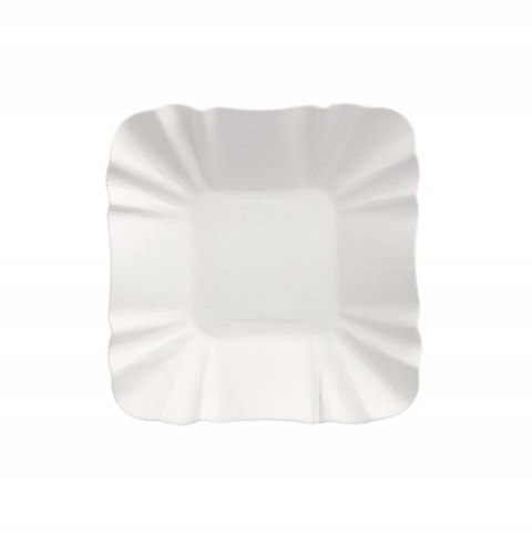Tacki tekturowe jednorazowe małe 9 x 9 cm kwadratowe papierowe PURE 250 szt