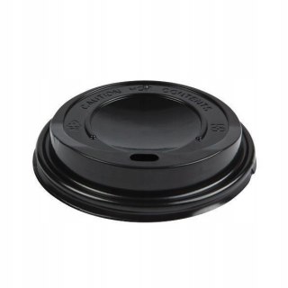 WIECZKA małe do KUBKA espresso pokrywki CZARNE 100/120ml 64,77 mm 100 szt