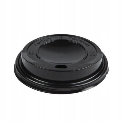 WIECZKA małe do KUBKA espresso pokrywki CZARNE 100/120ml 64,77 mm 100 szt