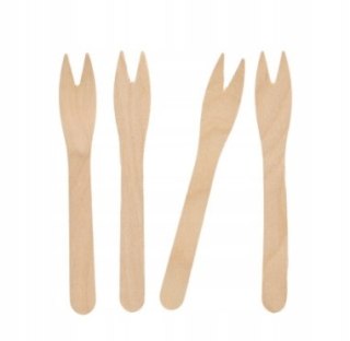 Widelczyki do przekąsek drewniane 12cm PURE 500 sztuk