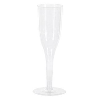 Kieliszki plastikowe do szampana REUSE 100ml 16,5 cm 200szt [25x8szt]