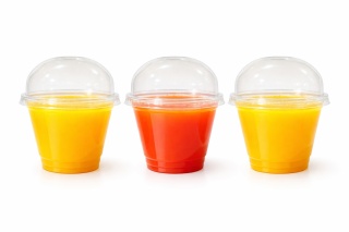 Kubki przezroczyste z pokrywkami wypukłymi BEZ OTWORU 200ml ⌀ 9,5 cm 50 szt